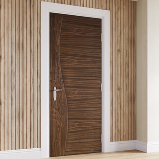 Joseph Miles Cadira Internal Door with 2 Panel - Prefinished Walnut