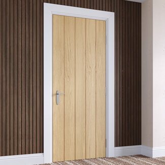 Joseph Miles Galdan Internal Door with 5 Panel - Unfinished Oak