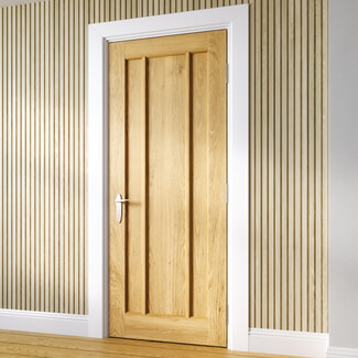 Joseph Miles Harwich Internal Door with 3 Panel - Unfinished Oak