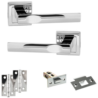 Atlantic Status Kansas Door Handle Pack - Polished Chrome