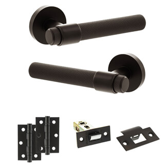 Atlantic Senza Pari Andretta Door Handle Pack - Urban Dark Bronze