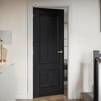 JB Kind Burghley Internal Door with 2 Panel - Prefinished Black