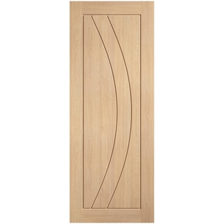 LPD Girona Internal Fire Door with 3 Panel - Prefinished Oak