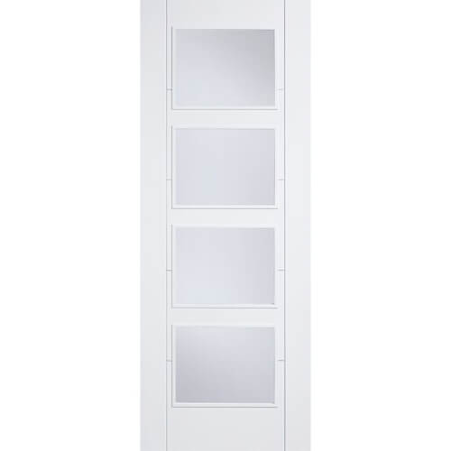 LPD Vancouver White Primed 4-Lites Internal Glazed Door