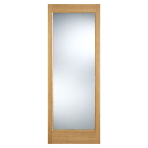 LPD Pattern 10 Un-Finished Oak 1-Lite External Clear Glazed Warmer Door