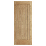 LPD Norfolk Un-Finished Oak 1-Panel External Door