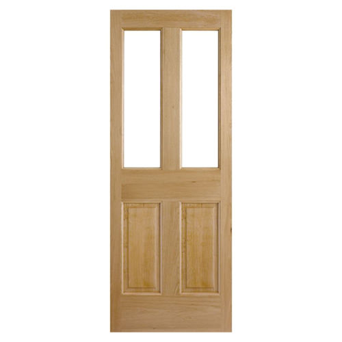 LPD Malton Un-Finished Oak 2-Panels 2-Lites External Unglazed Door