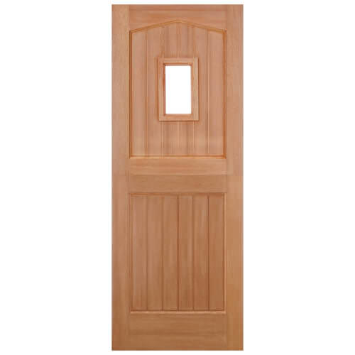 LPD Stable Un-Finished Hardwood Dowelled 1-Lite Unglazed External Door