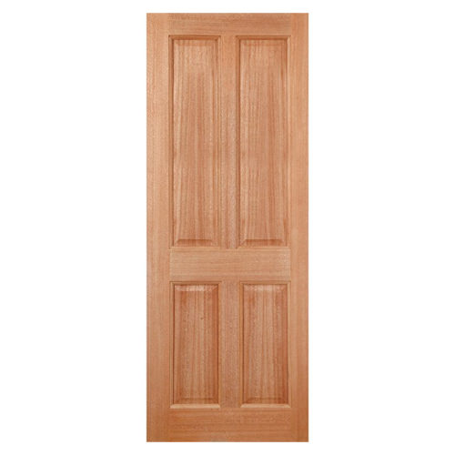 LPD Colonial Un-Finished Hardwood 4-Panels External Door