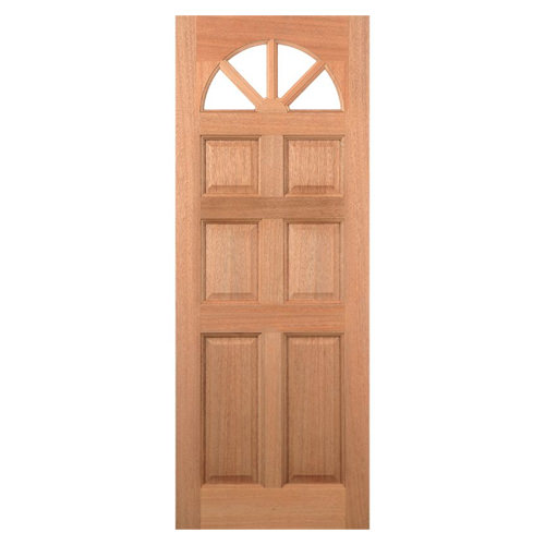 LPD Carolina Un-Finished Hardwood 6-Panels 4-Lites External Unglazed Door