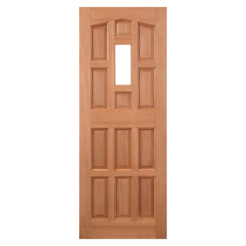 LPD Elizabethan Un-Finished Hardwood 12-Panels 1-Lite External Unglazed Door