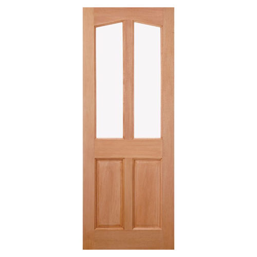 LPD Richmond Un-Finished Hardwood 2-Panels 2-Lites External Unglazed Door