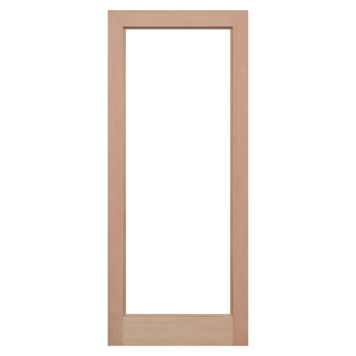LPD Pattern 10 Un-Finished Hemlock 1-Lite External Unglazed Door