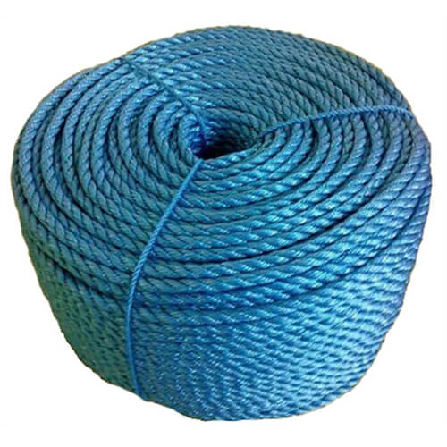 Chain Products Stranded Polypropylene Rope Blue
