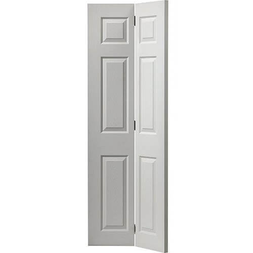 JB Kind Colonist Bi-fold Moulded Interior Primed Doors With Six Panels ...