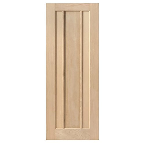 JB Kind Eden Un-Finished Oak 3-Panels Internal Fire Door