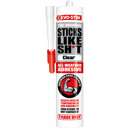 Evo-Stik Sticks Like Sh*t Adhesive C20 Cartridge - Various Colours Available