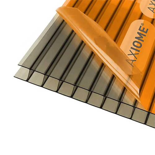 Axiome Bronze 10mm Twinwall Polycarbonate Sheet 2100mm Wide