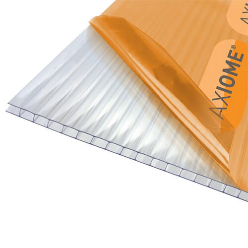 Axiome Clear 4mm Twinwall Polycarbonate Sheet 1050mm Wide