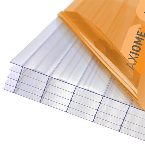 Axiome Clear 25mm Multiwall Polycarbonate Sheet 840mm Wide