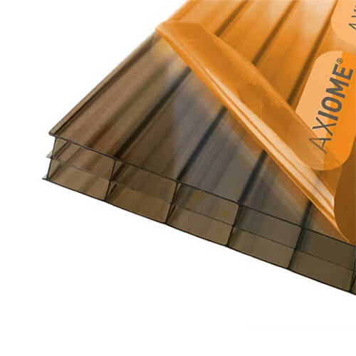 Axiome Bronze 16mm Triplewall Polycarbonate Sheet 1050mm Wide