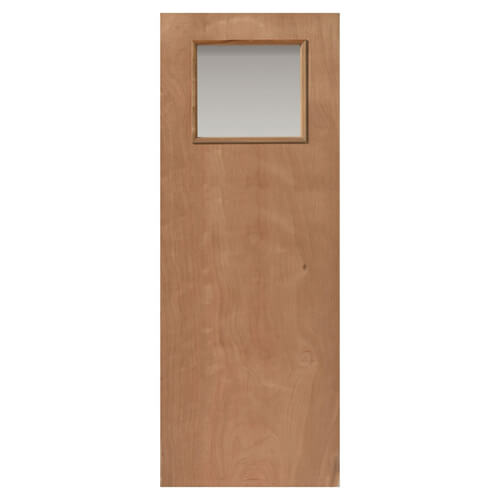 JB Kind Un-Finished Plywood Paintgrade 1-Lite External Unglazed Flush Door