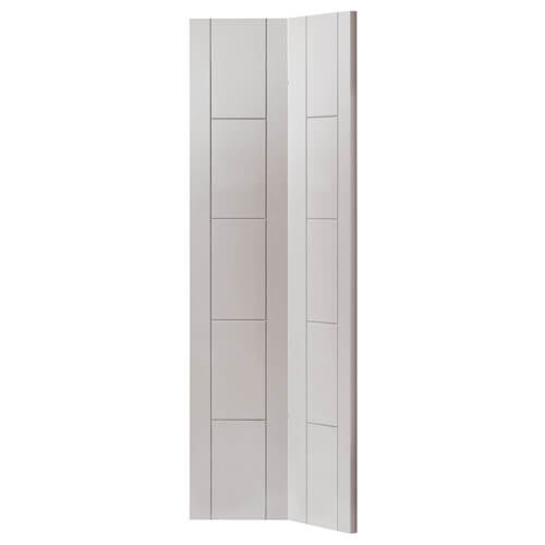 JB Kind Tigris White Primed 10-Panels Internal Bi-Fold Door