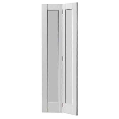 JB Kind Antigua White Primed 2-Panels Internal Bi-Fold Door
