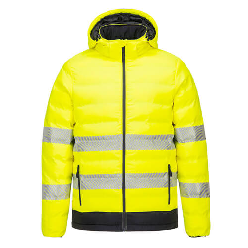 Portwest S548 - Hi Vis Ultrasonic Heated Tunnel Jacket Yellow-Black