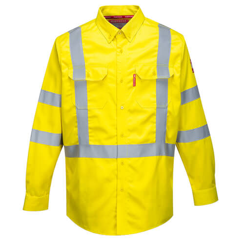 Portwest FR95 - Bizflame Yellow FR Hi-Vis Shirt