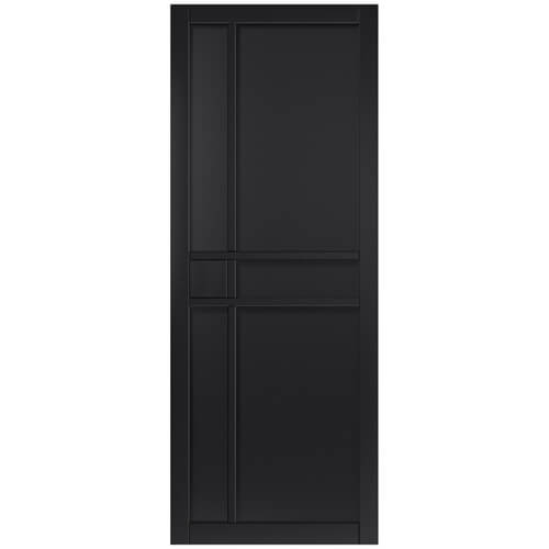JB Kind City Painted Black 5-Panels Internal Door