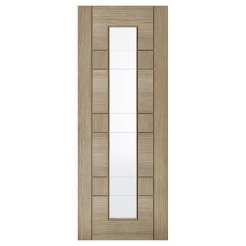 LPD Edmonton Pre-Finished Grey 7-Panels 1-Lite Internal Glazed Door