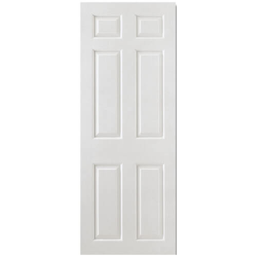 LPD Un-Finished White Moulded Smooth 6-Panels Square Top Internal Fire Door