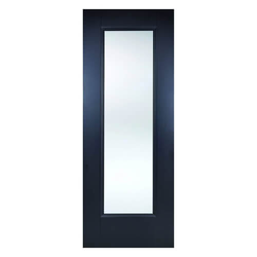 LPD Eindhoven Black Primed 1-Lite Internal Glazed Door