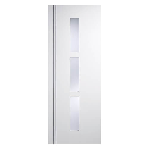 LPD Sierra Blanco Pre-Finished White 3-Lites Internal Glazed Door