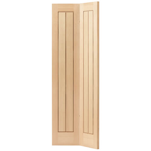 JB Kind Thames Original Un-Finished Oak 2-Panels Internal Bi-Fold Door
