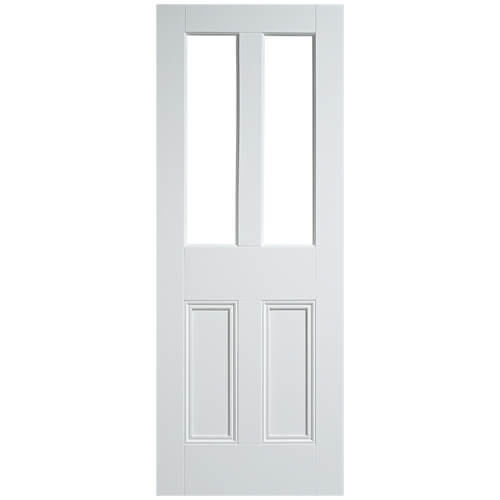 LPD Malton White Primed 2-Panels 2-Lites Internal Unglazed Door