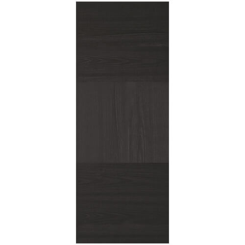 LPD Tres Pre-Finshed Charcoal Black 3-Panels Internal Door
