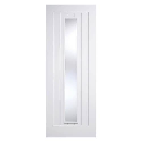 LPD Mexicano White Primed 1-Panel 1-Lite Internal Glazed Door
