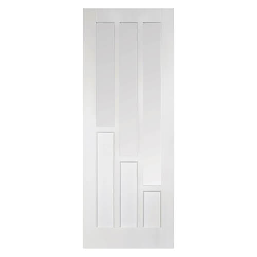 LPD Coventry White Primed 3-Panels 3-Lites Internal Glazed Door