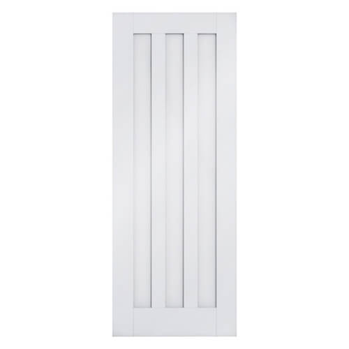 LPD Idaho White Primed 3-Panels Internal Door