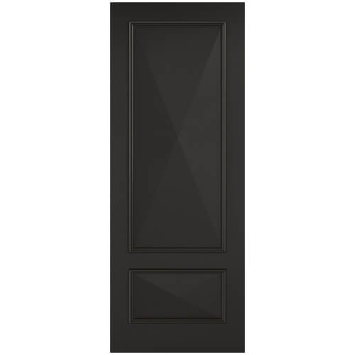LPD Knightsbridge Black Primed 2-Panels Internal Fire Door