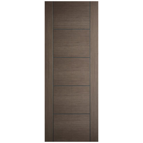 LPD Vancouver Pre-Finished Chocolate Grey 5-Panels Internal FD30 Fire Door
