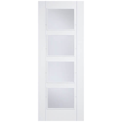 LPD Vancouver White Primed 4-Lites Internal Glazed Fire Door