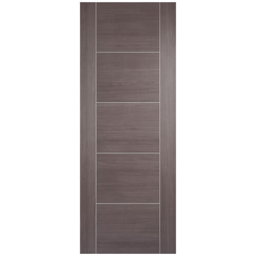 LPD Vancouver Laminated Fully Finished Medium Grey 5-Panels Internal Fire Door