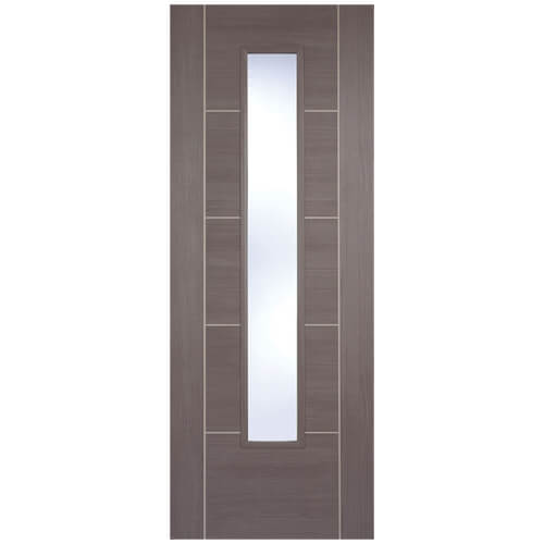 LPD Vancouver Laminate Medium Grey 5-Panels 1-Lite Internal Glazed Door