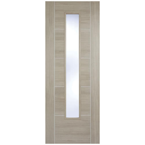 LPD Vancouver Laminate Light Grey 5-Panels 1-Lite Internal Glazed Door