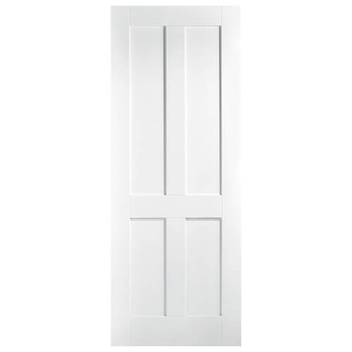 LPD London White Primed 4-Panels Internal Door