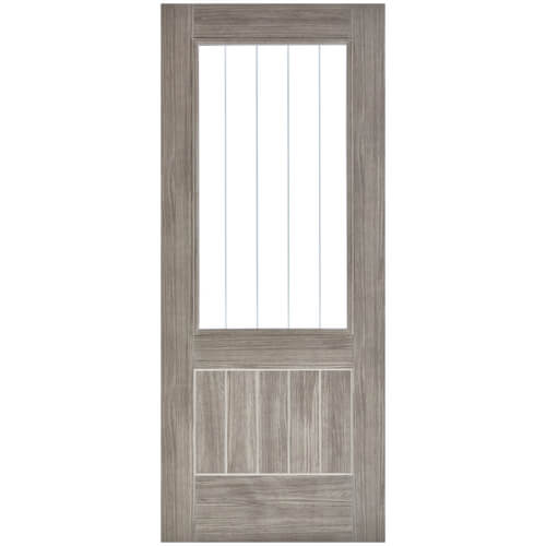 LPD Mexicano Laminated Light Grey 1-Panel 1-Lite Internal Glazed Door