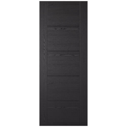 LPD Vancouver Laminated Fully Finished Black Ash 5-Panels Internal Fire Door